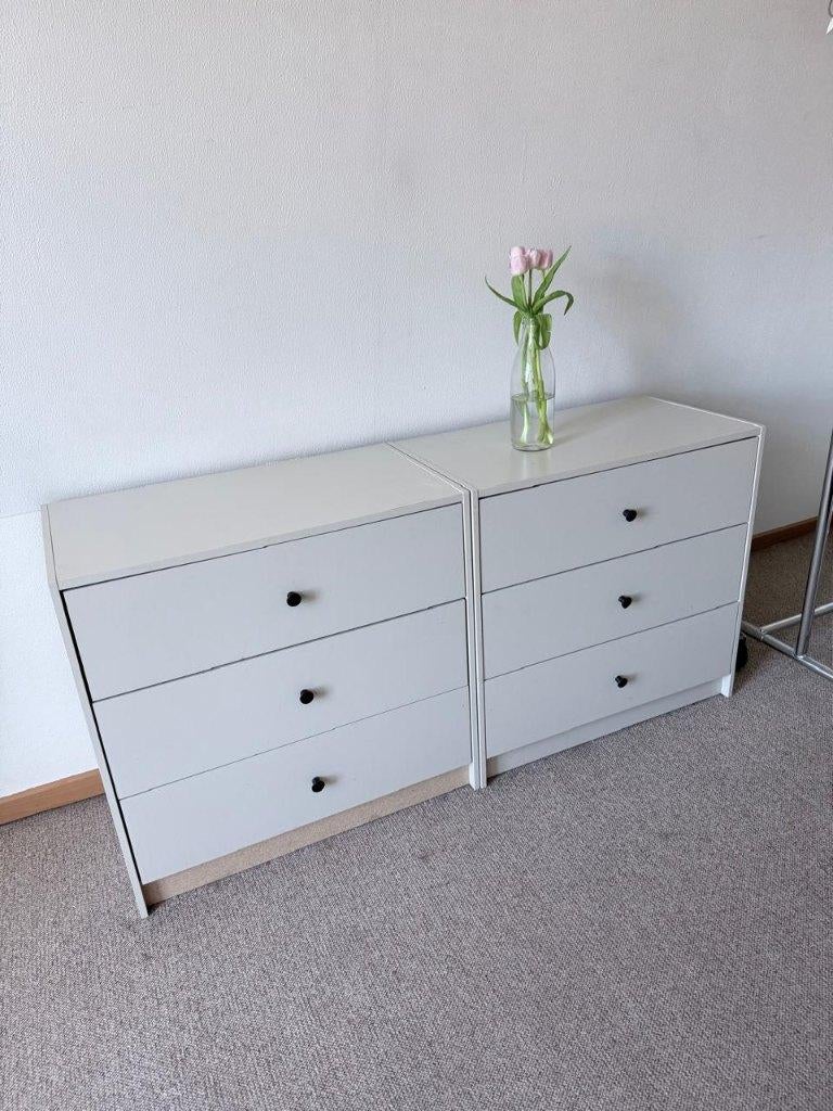 IKEA GURSKEN Ladekast 3 lades x 2, Ophalen, 50 tot 100 cm, 3 of 4 laden, Minder dan 100 cm