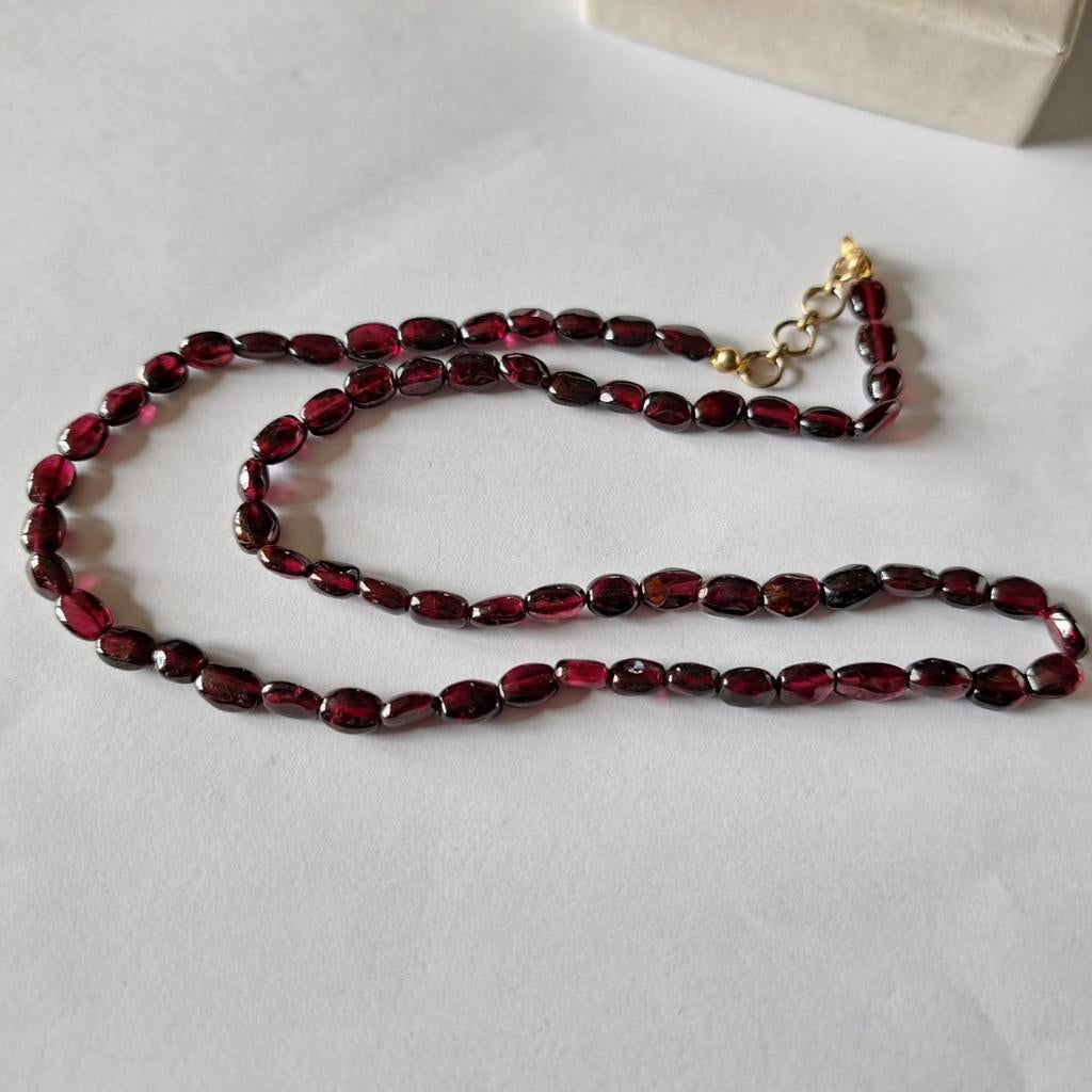 Granaat ketting, Sieraden, Tassen en Uiterlijk, Kettingen, Verzenden, Rood