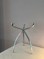Vintage Space Age tripod aluminium kandelaar, *, Overige kleuren, 25 tot 50 cm, Verzenden