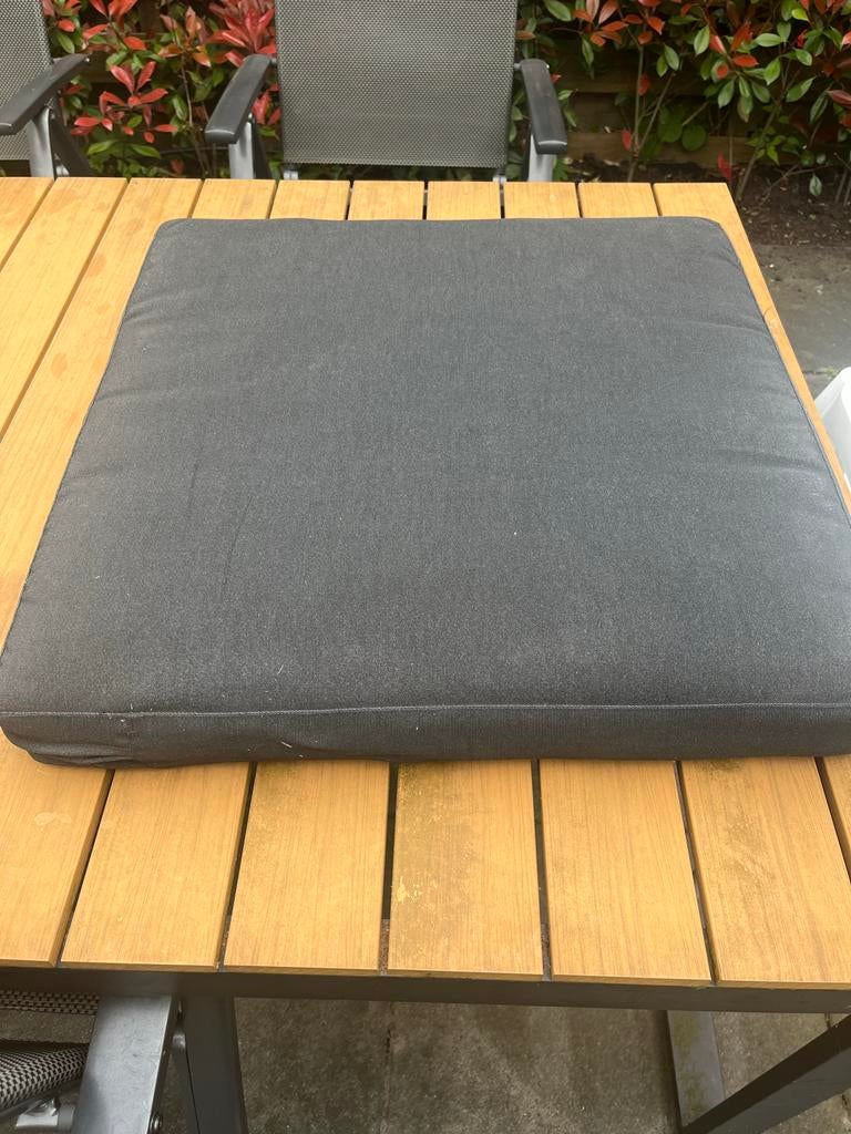 Kussenset voor IKEA Applaro tuinset, Ophalen, Zo goed als nieuw, Grijs, Rechthoekig