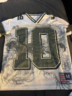 Uniek T-shirt met drakenprint en nummer 10, Ophalen of Verzenden, Gedragen, Maat 48/50 (M), Wit