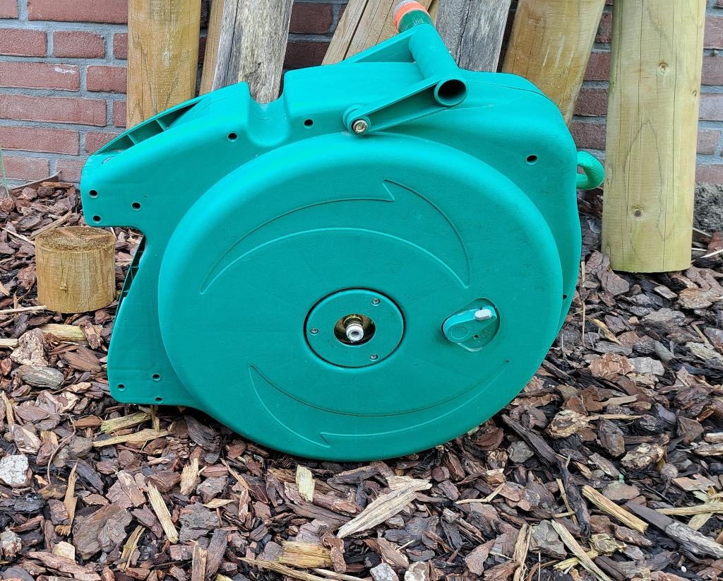 Wandhaspel tuinslang, Tuin en Terras, Tuinslangen, Ophalen, Gebruikt, Tuinslang