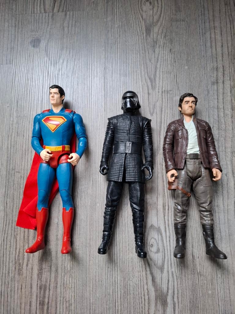 3 actiefiguren: Superman, Kylo Ren, Han Solo, Ophalen of Verzenden