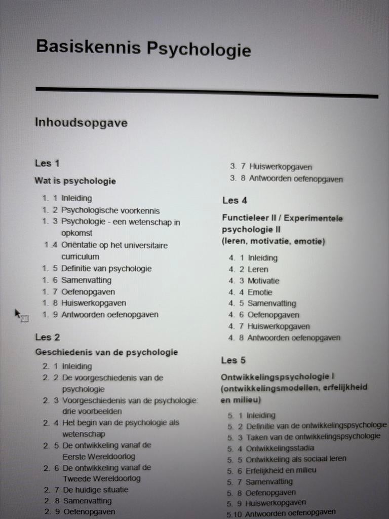 cursus Basiskennis Psychologie Laudius, Ophalen, Nieuw, Functieleer of Neuropsychologie