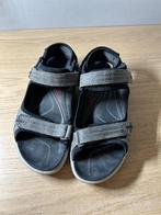 Ecco Sandalen Grijs/Bruin Maat 39, Ecco, Bruin, Zo goed als nieuw, Sandalen of Muiltjes