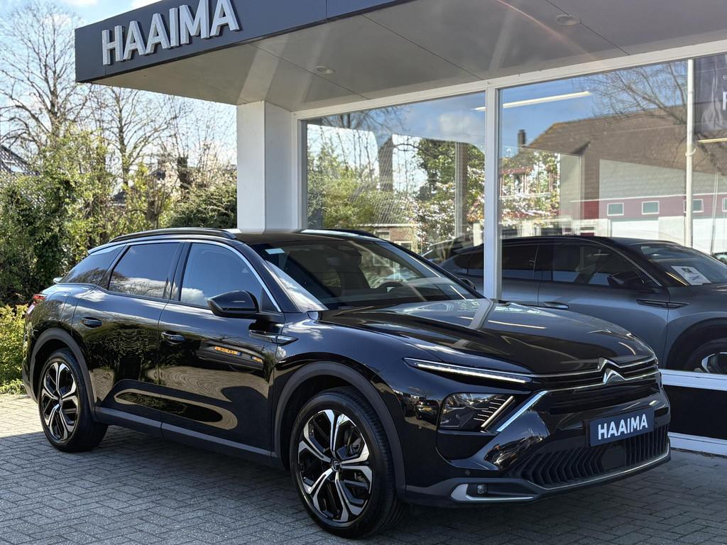 Citroen C5 X 1.6 Plug-in Hybrid 225 Shine | Active PHC verin, Auto's, Citroën, 1350 kg, Gebruikt, 4 cilinders, Zwart