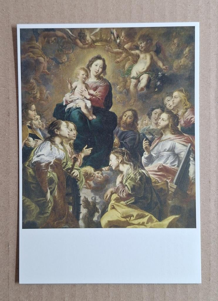 Cornelis Schut - Verheerlijking van Maria, 17e eeuw, Ophalen of Verzenden, 1980 tot heden, Ongelopen, Overige thema's