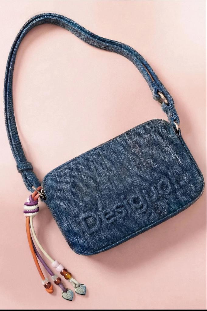 Desigual Jeansblauwe Schoudertas - Nieuw met label, Sieraden, Tassen en Uiterlijk, Ophalen of Verzenden, Nieuw, Blauw, Overige merken