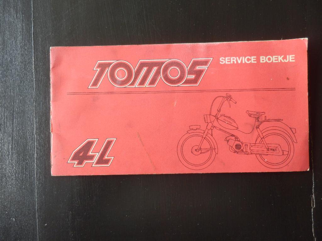 tomos 4l serviceboekje., Fietsen en Brommers, Ophalen of Verzenden, Gebruikt