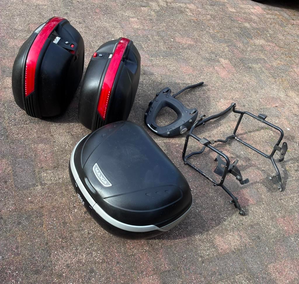 Koffer set Givi voor kawasaki Versys 2010, Ophalen of Verzenden, Gebruikt