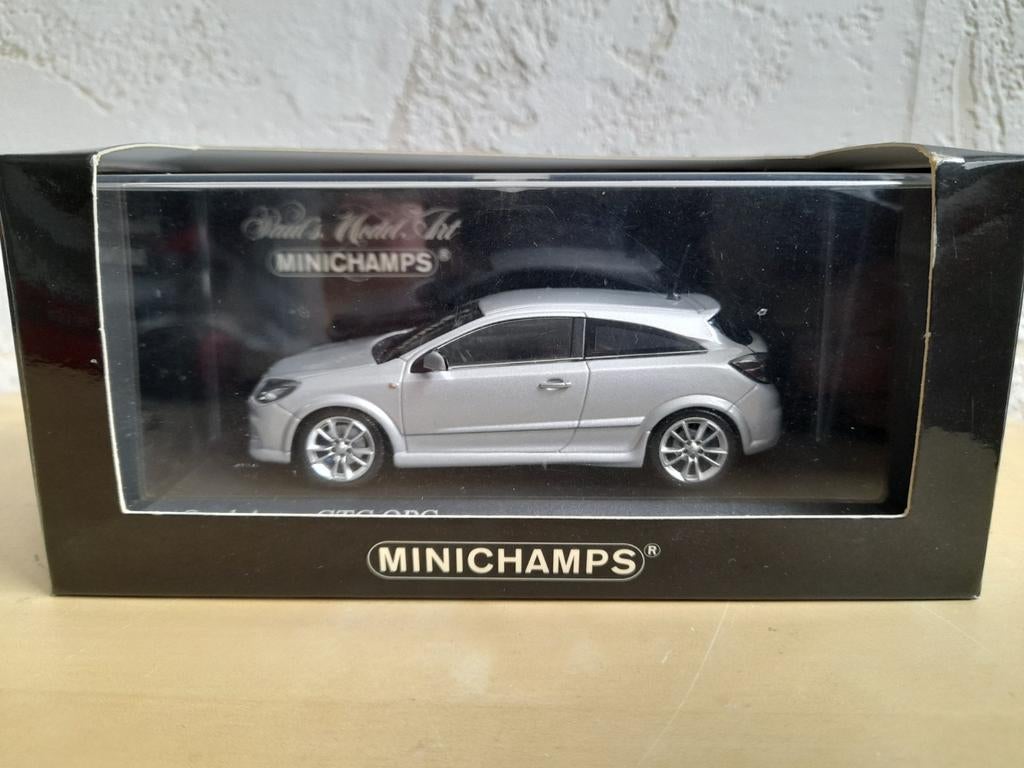 Opel Astra H Gtc Opc Silver 2006 Minichamps 1:43 (Incl Ovp)2, Ophalen of Verzenden, Zo goed als nieuw, Auto, MiniChamps