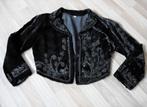 kort Bolero jasje velours handgemaakt maat M, Maat 38/40 (M), Overige typen, Zwart, Ophalen of Verzenden