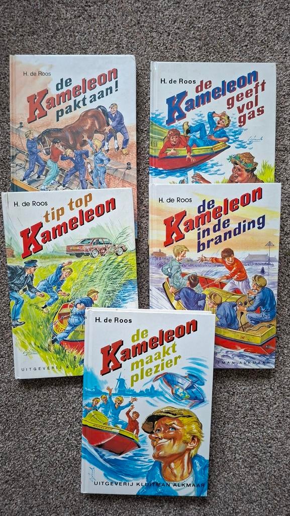 5 Kameleon boeken van H. de Roos, Ophalen of Verzenden