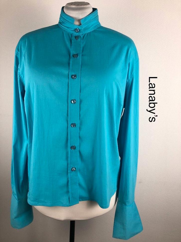 Lanaby's Overhemd  (mt: 46) HR/8705, Kleding | Dames, Blouses en Tunieken, Zo goed als nieuw, Maat 46/48 (XL) of groter, Blauw