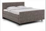 Boxspring Forma Frame 160x200 cm met pocketvering matrassen, Ophalen, Grijs, Tweepersoons, Zo goed als nieuw