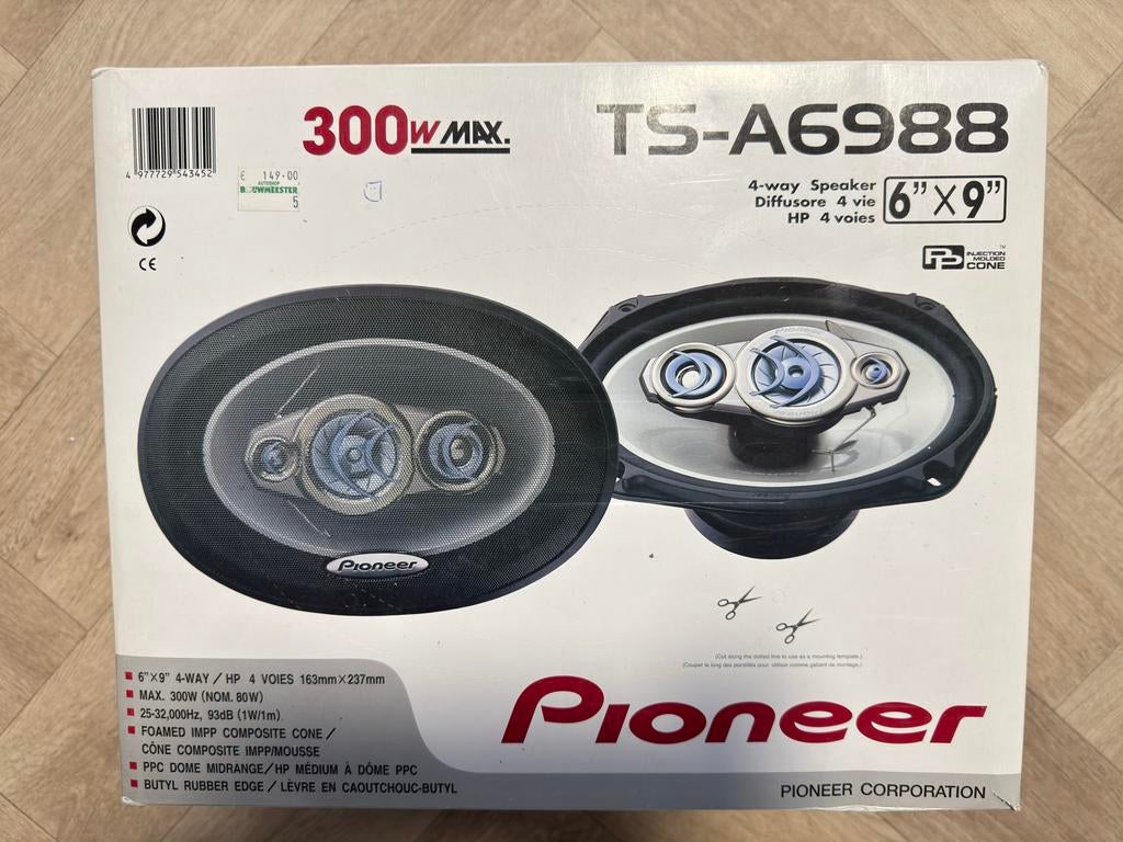 Pioneer TS-A6988 4-weg speakers 6x9 inch, Auto diversen, Ophalen of Verzenden, Zo goed als nieuw