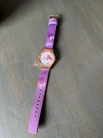 Mooi paars/lila paardenhorloge voor kinderen., Ophalen, Zo goed als nieuw, Paars, Meisje