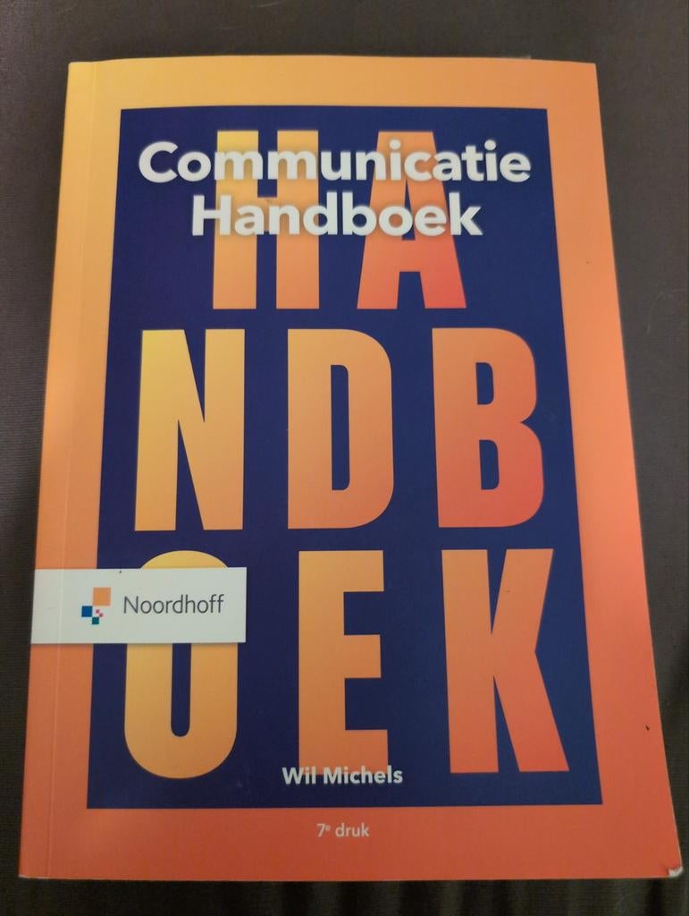Communicatie Handboek - Wil Michels (7e druk), Boeken, Wil Michels, Zo goed als nieuw, Gamma, HBO