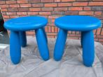 Ikea Mamut krukje blauw - 2 stuks, Huis en Inrichting, Ophalen