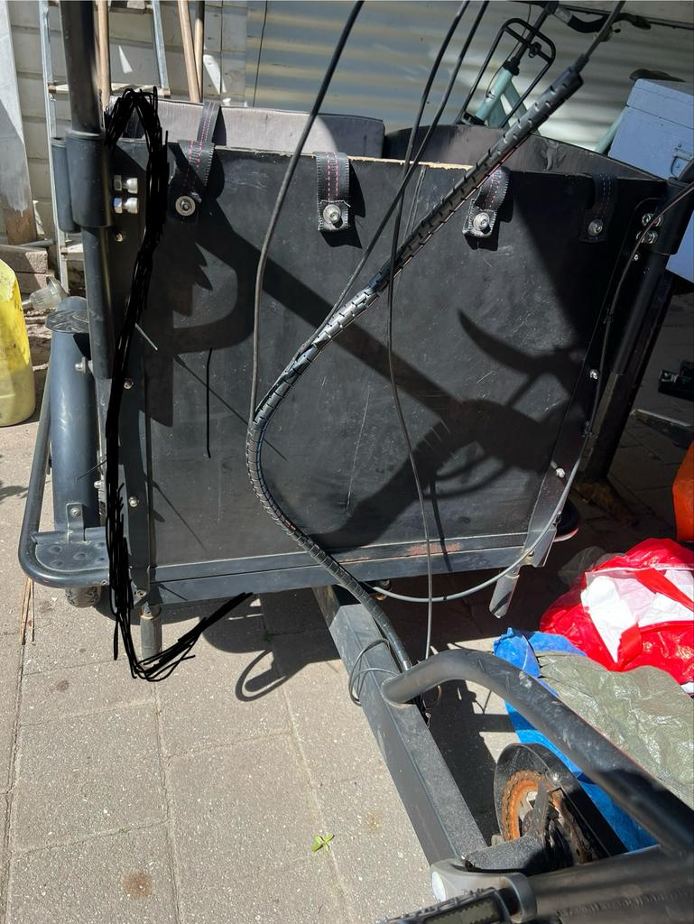 Cangoo elektrische bakfiets - accu's defect, Gebruikt, Elektrisch, 2 kinderen, Schijfrem