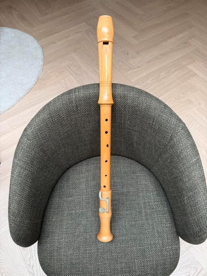 König tenor blokfluit, Muziek en Instrumenten, Blaasinstrumenten | Blokfluiten, Zo goed als nieuw, Tenor, Met koffer, hoes of etui