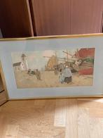 Prent, acquarel, Antiek en Kunst, Ophalen