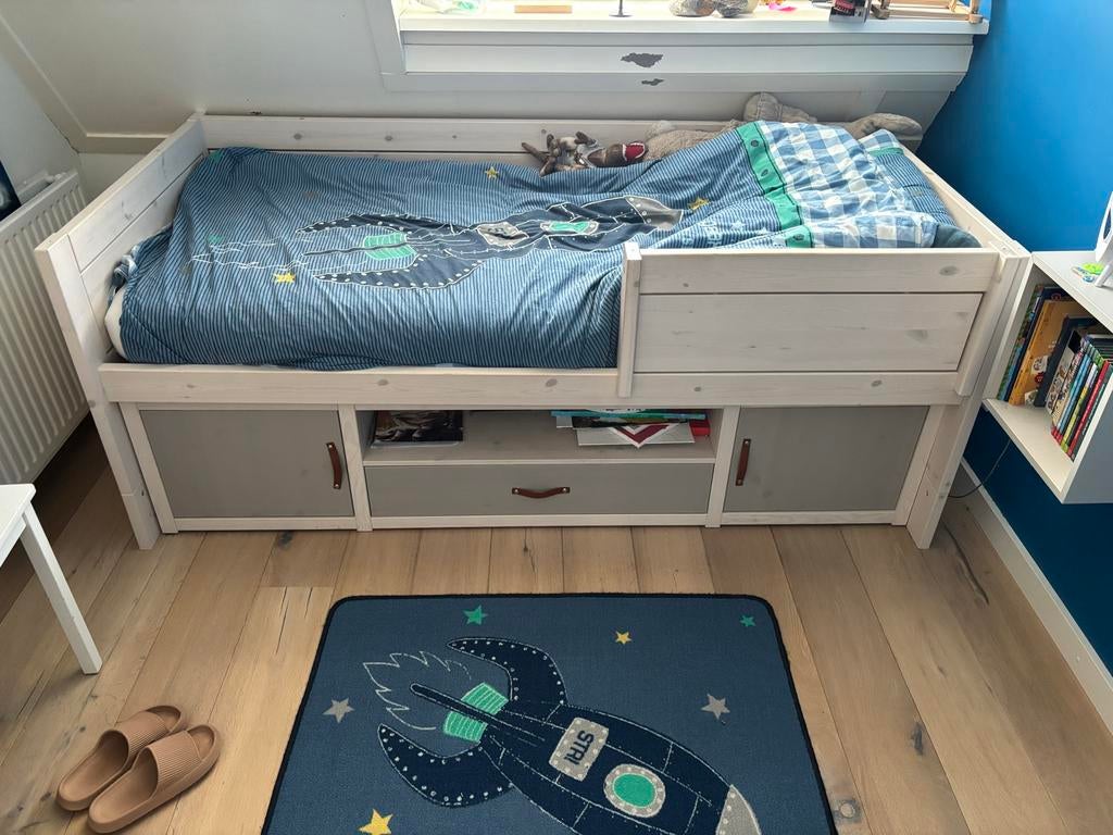 Tof Lifetime kajuitbed met kastjes, lade en opbergruimte, Kinderen en Baby's, Kinderkamer | Bedden, Ophalen, Gebruikt, 100 cm of meer