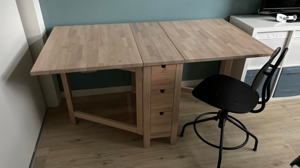 Klaptafel met stoel, Ophalen, In hoogte verstelbaar, Zo goed als nieuw