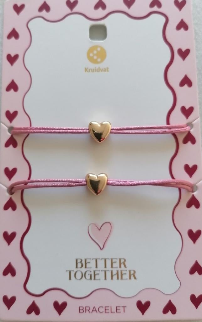 2 ARMBANDJES INCLUSIEF VERZENDEN (GLOEDNIEUW) VOOR 6,45., Sieraden, Tassen en Uiterlijk, Kindersieraden, Ophalen of Verzenden