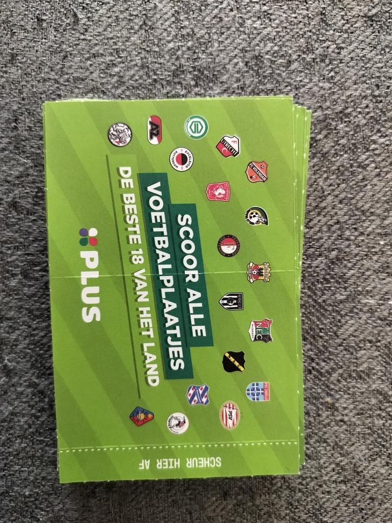 Voetbalplaatjes Plus, Plus, Ophalen of Verzenden