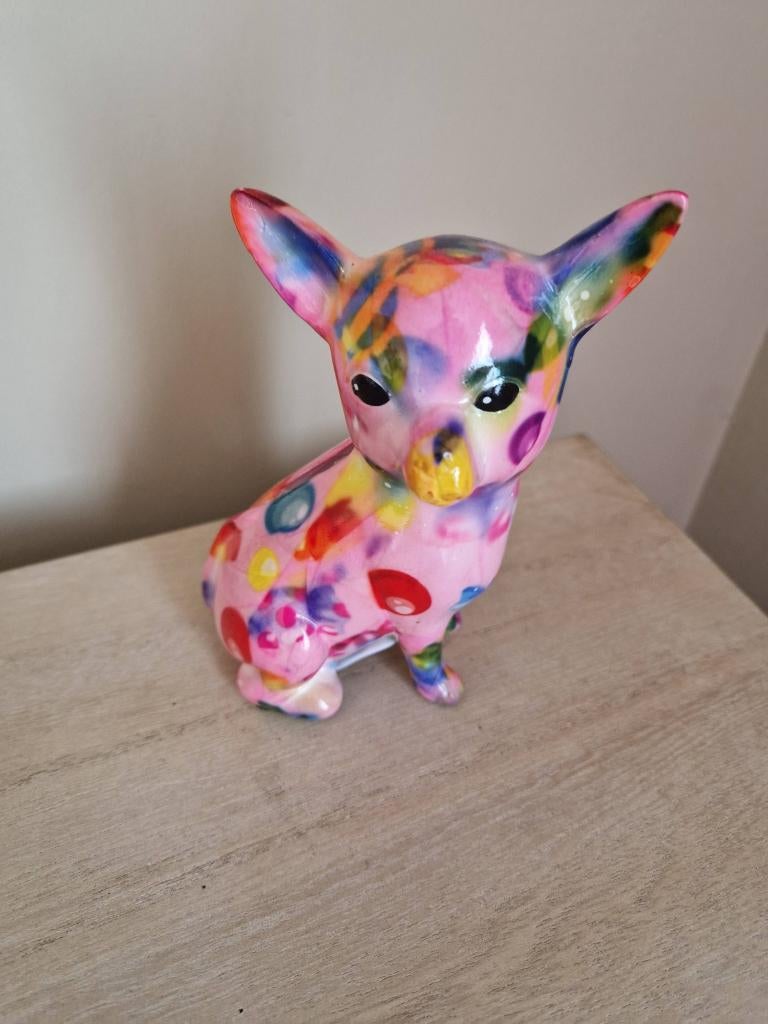 Pomme Pidou Chihuahua, Verzamelen, Spaarpotten, Ophalen of Verzenden, Nieuw, Steen, Aardewerk of Keramiek, Dier