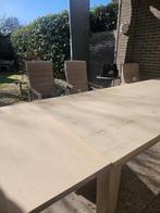 Grote robuuste houten tuintafel / eettafel (270-310 cm), Tuin en Terras, Tuintafels, Ophalen, Gebruikt, Rechthoekig, Hout
