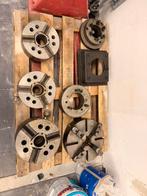 draaibank klauwplaten + opspanflenzen (zware kwaliteit), Ophalen of Verzenden, Metaaldraaibank