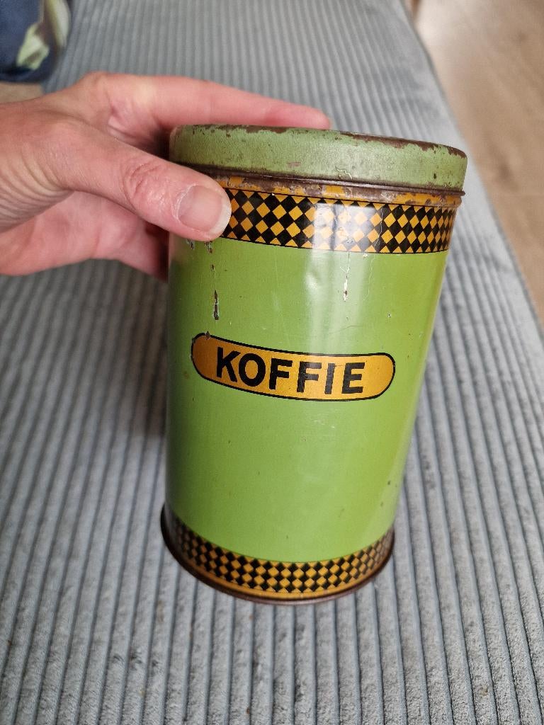 Koffiebus blik, Verzamelen, Ophalen of Verzenden, Gebruikt, Koffie, Overige merken