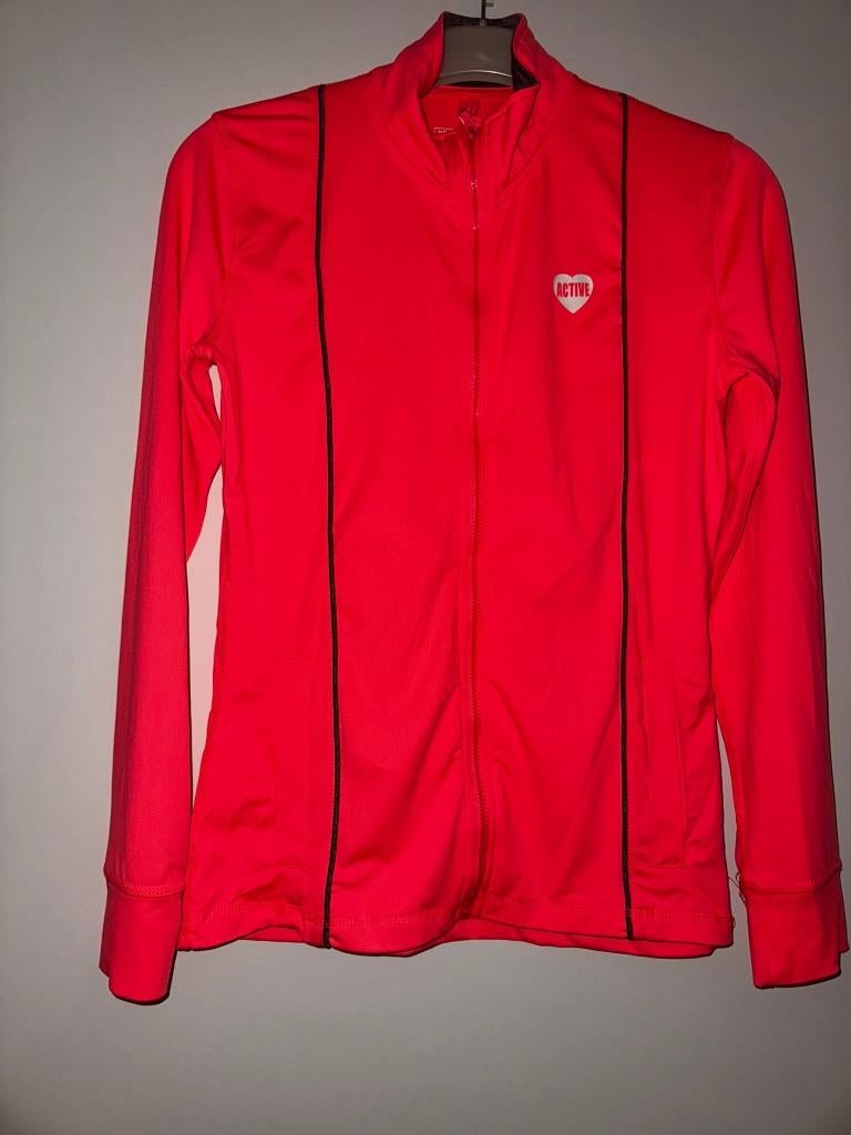 Neonroze sportvest vest vestje sportvestje 152 fluor roze, Kinderen en Baby's, Kinderkleding | Maat 152, Verzenden, Zo goed als nieuw