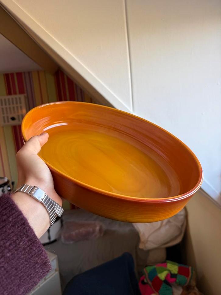 Arcopal Volcan ovenschaal - Jaren '70 Frankrijk, Huis en Inrichting, Keuken | Keukenbenodigdheden, Zo goed als nieuw, Ophalen of Verzenden