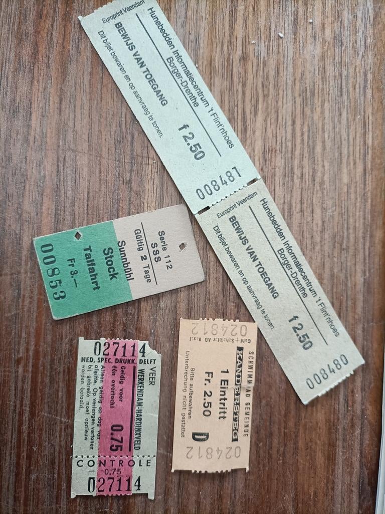 Oude tickets en toegangsbewijzen, Verzamelen, Ophalen of Verzenden