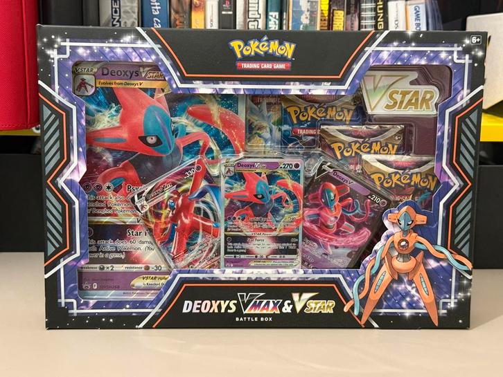 Deoxys Vmax & Vstar Battle Box Pokemon, Hobby en Vrije tijd, Verzamelkaartspellen | Pokémon, Zo goed als nieuw, Boosterbox, Ophalen of Verzenden
