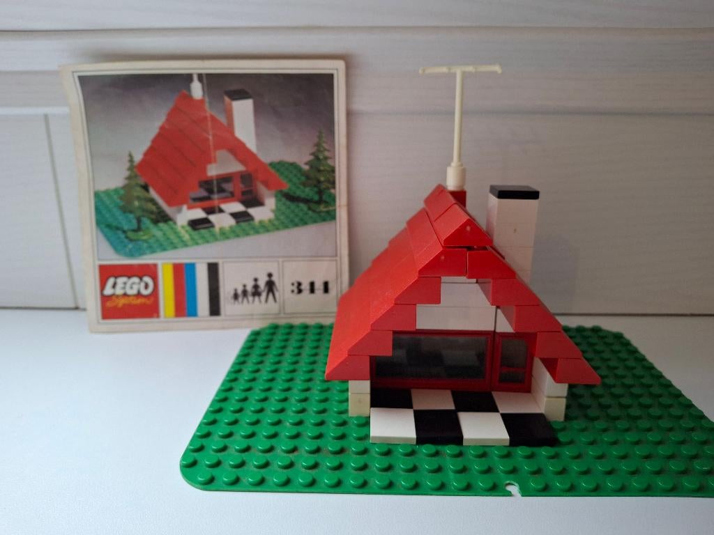 Lego 344 ( 344-1 ) Bungalow 1969, Ophalen of Verzenden, Gebruikt