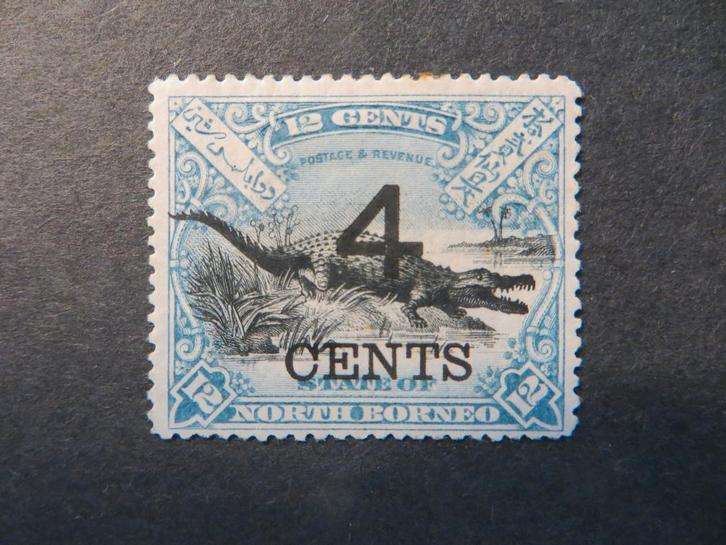 A10757: North Borneo  4 c  P 14,5, Postzegels en Munten, Postzegels | Azië, Oost-Azië, Ophalen of Verzenden