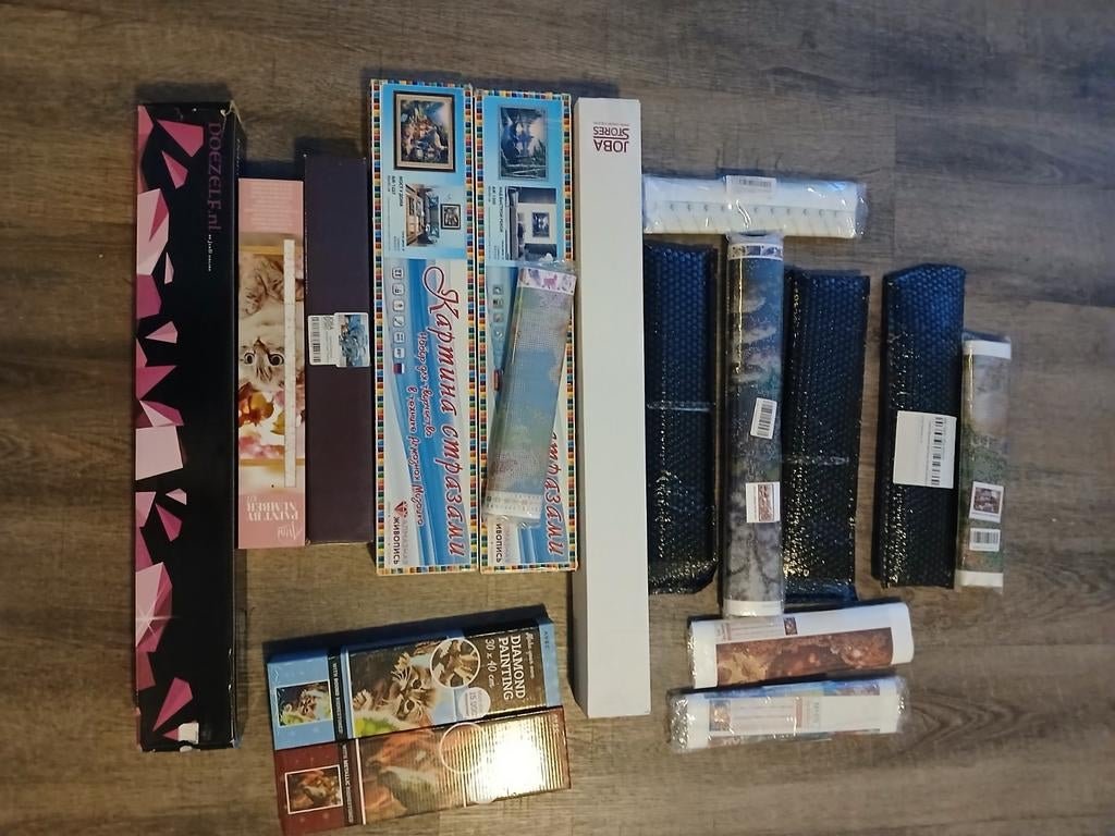 Diamond painting partij vele maten en verschillende nieuw, Hobby en Vrije tijd, Knutselen, Verzenden, Nieuw, Knutselwerk