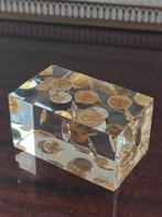 Uniek Frans munten plexiglas presse-papier, zeldzaam, Postzegels en Munten, Ophalen of Verzenden, Frankrijk, Setje