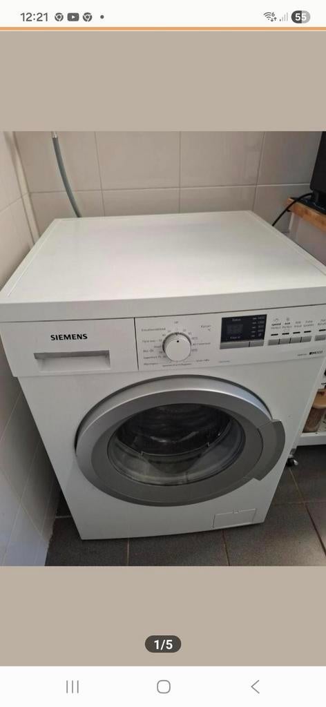 Wasmachine Siemens, Witgoed en Apparatuur, Ophalen of Verzenden, Zo goed als nieuw, 85 tot 90 cm, 1200 tot 1600 toeren