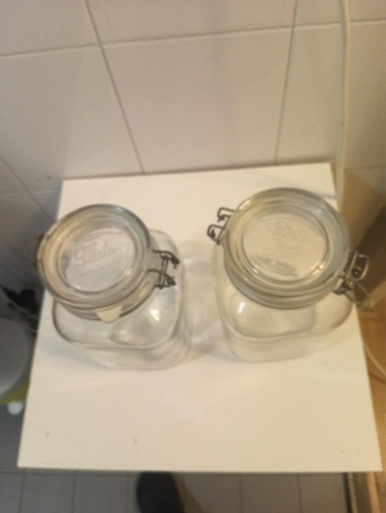 2 Topkwaliteit Bormioli Rocco Fido Weckpot 2 L Made in Italy, Ophalen of Verzenden, Zo goed als nieuw