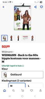 Hippie kostuum jaren 60 outfit man maat M, Kleding | Dames, Carnavalskleding en Feestkleding, Maat 38/40 (M), Carnaval, Ophalen of Verzenden