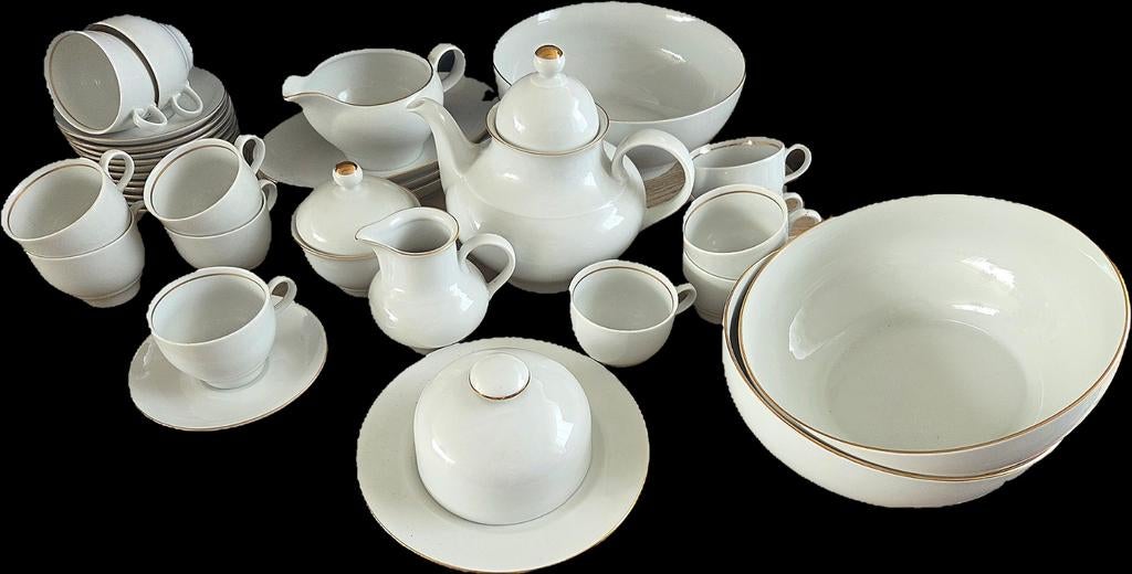 Jlmenau Graf von Henneberg 35-delig porseleinen servies, Antiek en Kunst, Antiek | Porselein, Ophalen of Verzenden