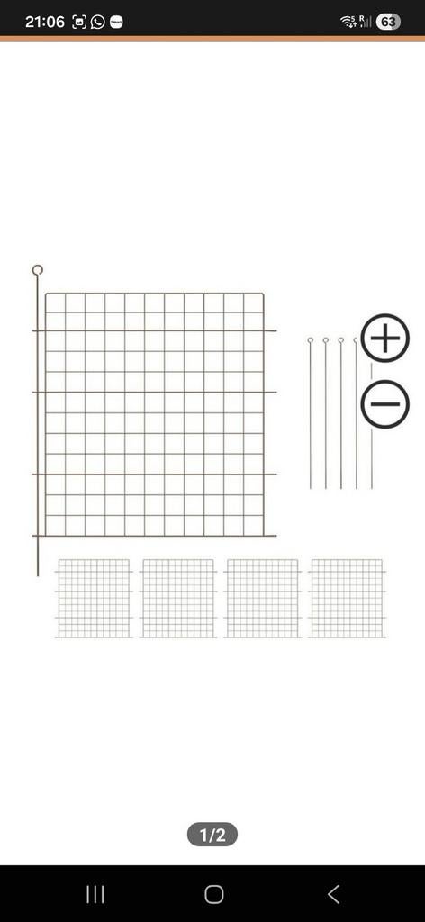 Tuinafscheiding gaaspanelen met palen - 370 cm, Ophalen of Verzenden, Nieuw
