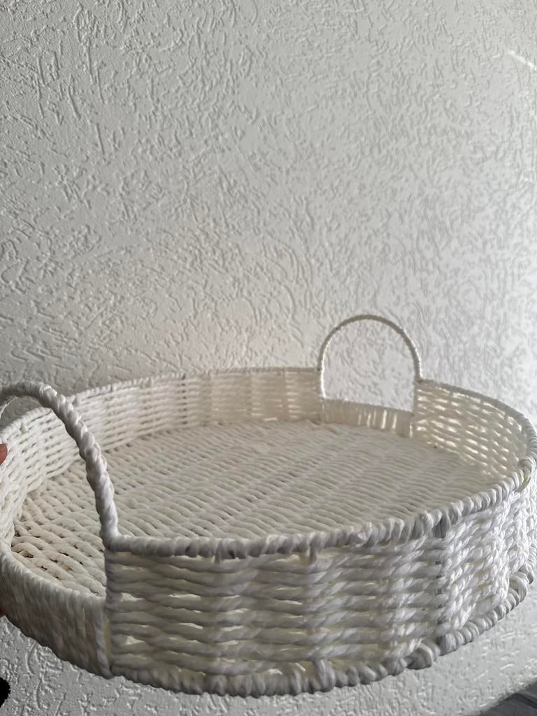 Serveer dienblad / mandje, Ophalen of Verzenden, Zo goed als nieuw, Rechthoekig, Hout