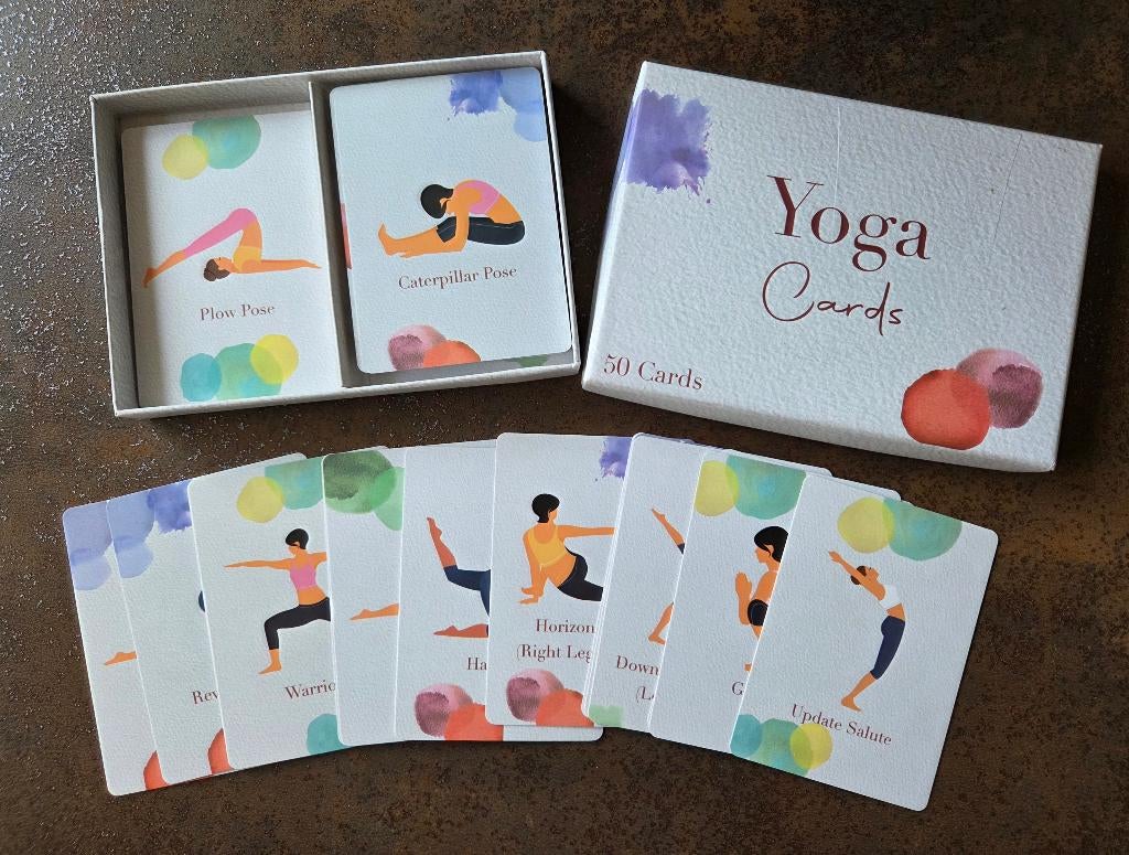 Yoga cards - 50 cards, Boeken, Esoterie en Spiritualiteit, Verzenden, Zo goed als nieuw, Meditatie of Yoga, Overige typen