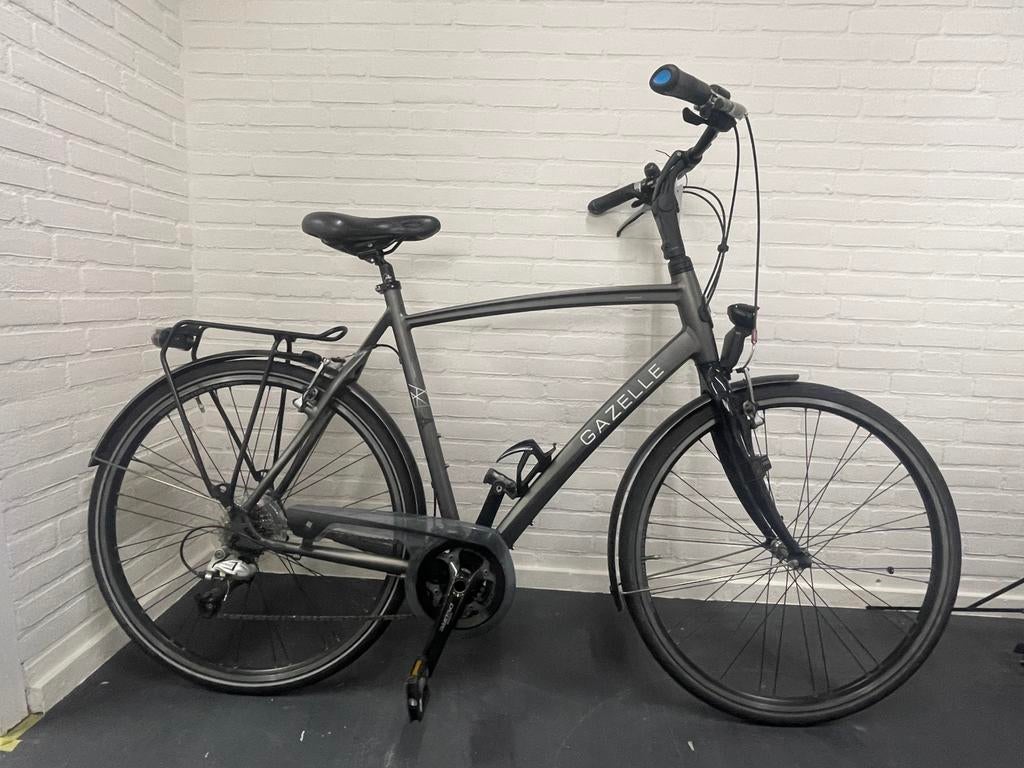Gazelle Chamonix Sport S27 Herenfiets, Ophalen, Velgrem, Versnellingen, Zo goed als nieuw